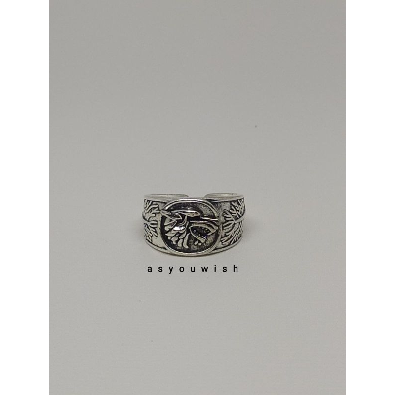 Cincin Cowo Serigala Wolf Ring Retro Ring