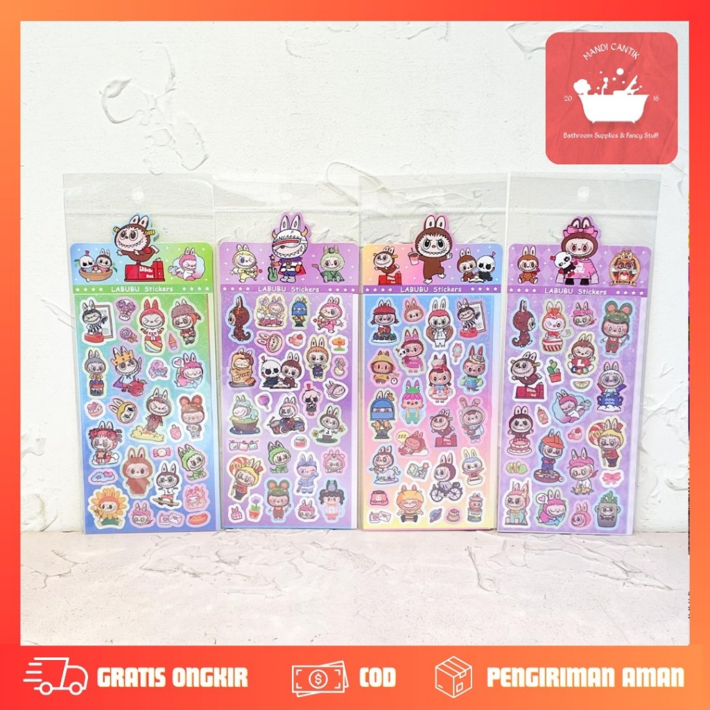 

Sticker 1 lembar Labubu DM-R ST-1723 / Stiker gambar labubu have a seat v1 v2 / Stiker labubu lucu upset duck cry baby