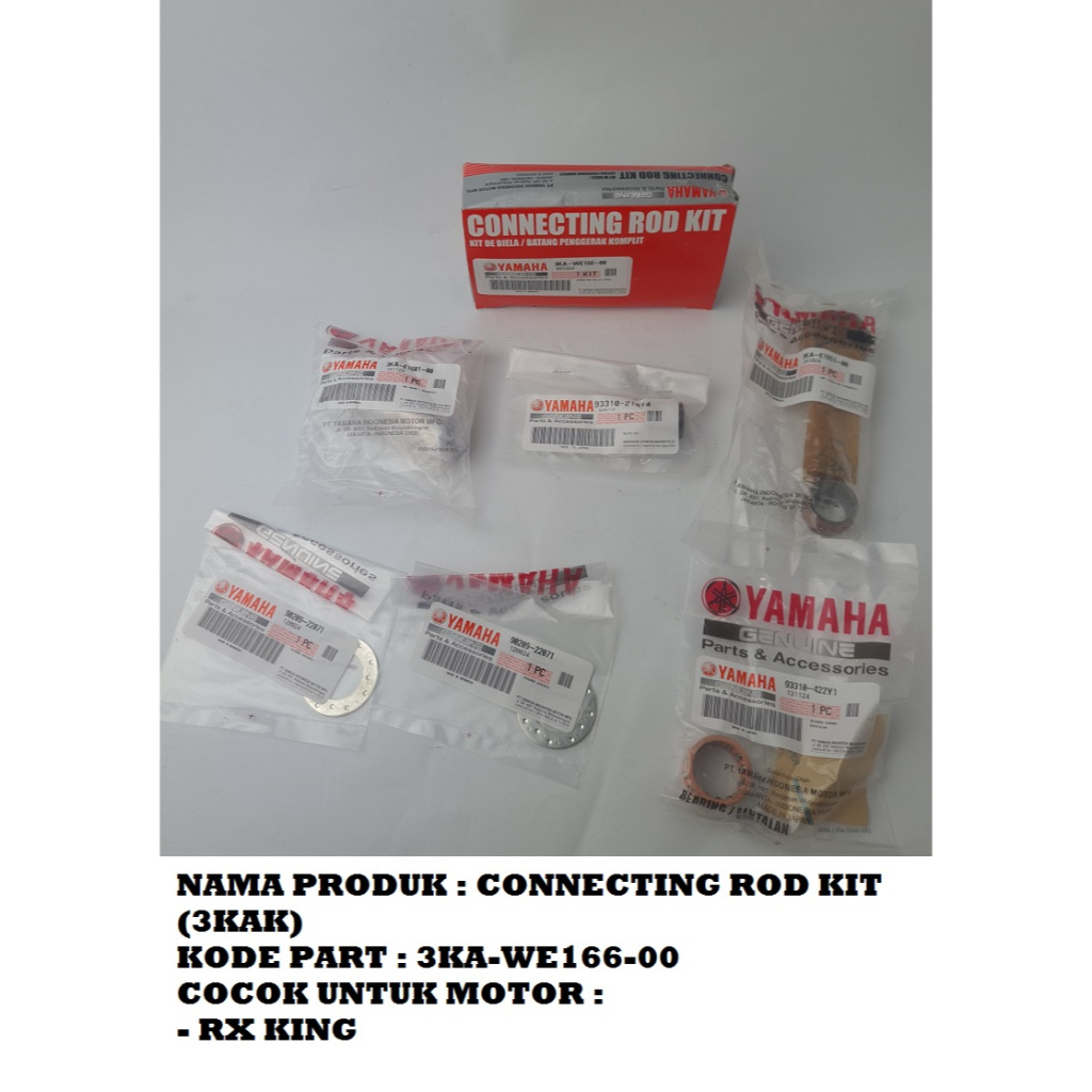 TIANG SOKAR STANG SEKER STANG SEHER RX KING ASLI ORIGINAL YAMAHA ( CON ROD KIT)