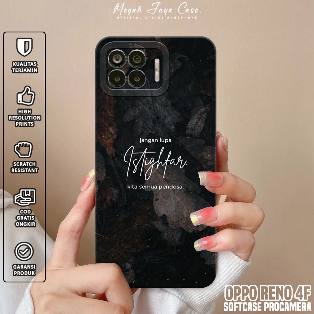 Softcase OPPO RENO 4F - Case Hp OPPO RENO 4F Motif QUOTES - Silikon Hp OPPO RENO 4F - Casing OPPO RE