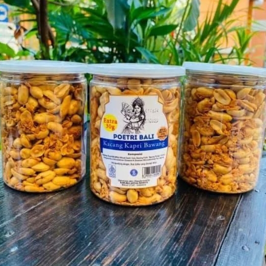 

Kacang Kapri Bawang Poetri Bali Toples 320gr