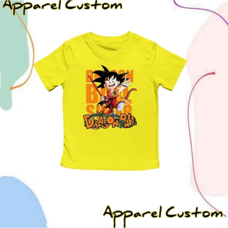 Baju Anak Kaos Anak Motif Dragon Ball