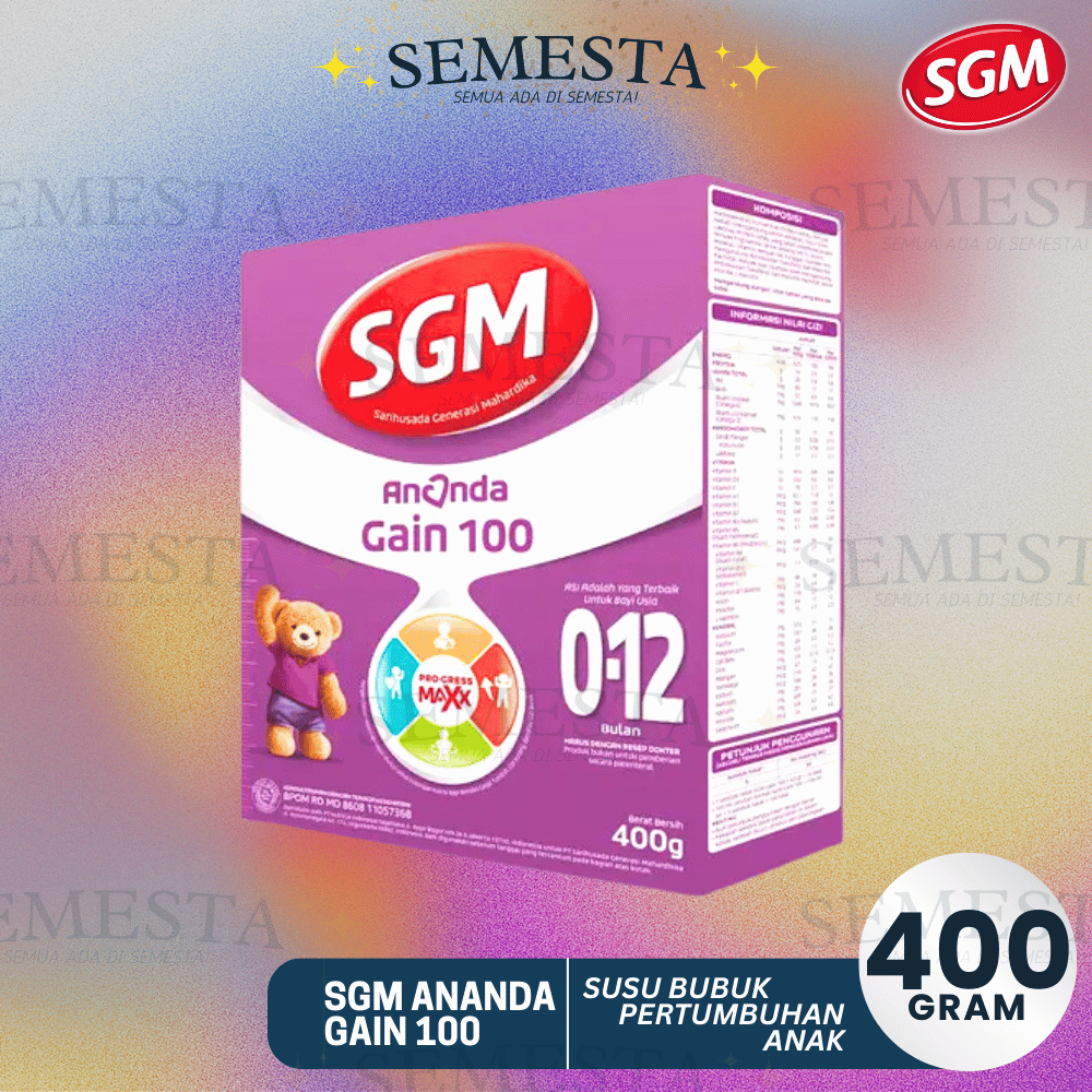 SGM ANANDA GAIN 100 400gr Susu Pertumbuhan Anak
