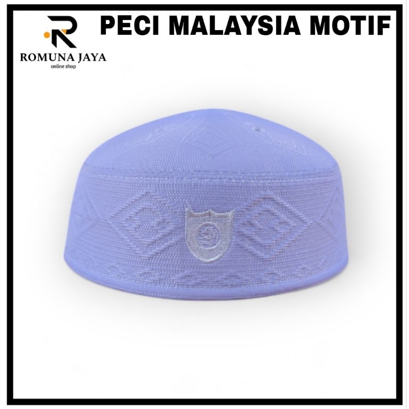 PECI  SONGKOK KOPIAH MALAYSIA WAJIK MOTIF