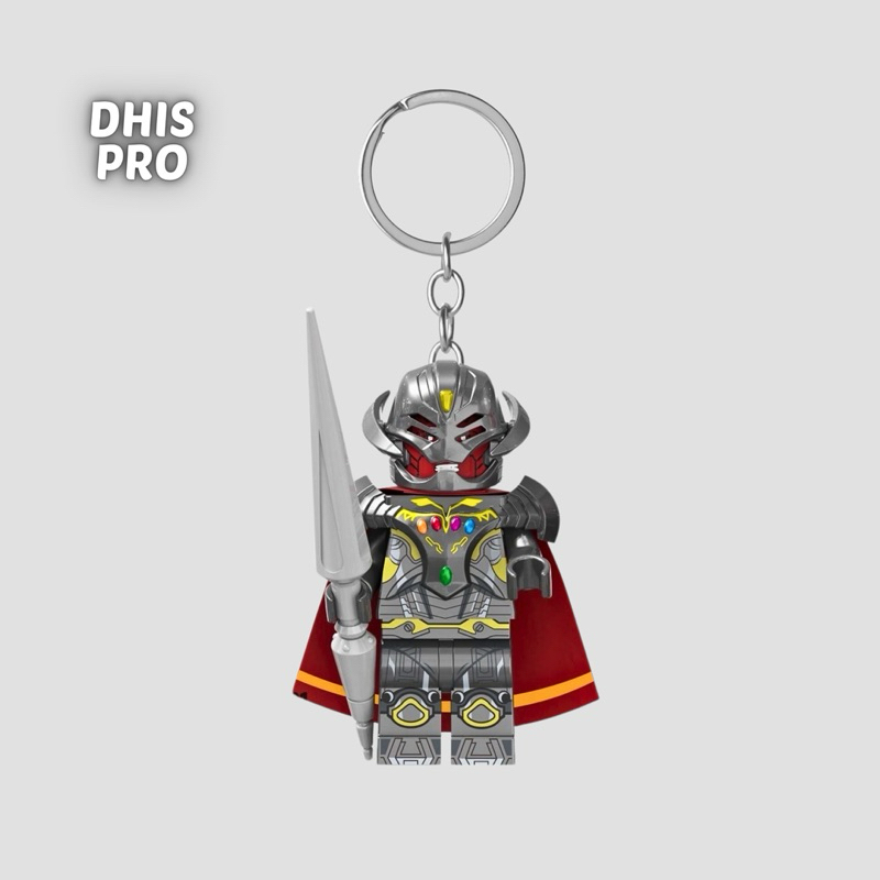 Dhis Project Gantungan Kunci LEGO Minifigure Infinity Ultron Marvel