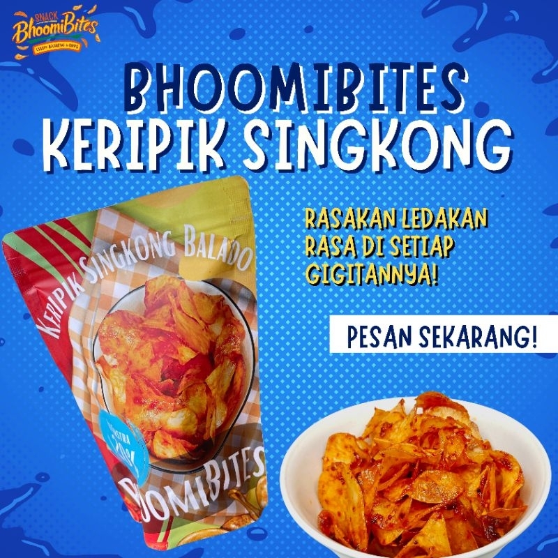 

Keripik Singkong Bhoomibites Pedas Manis Balado
