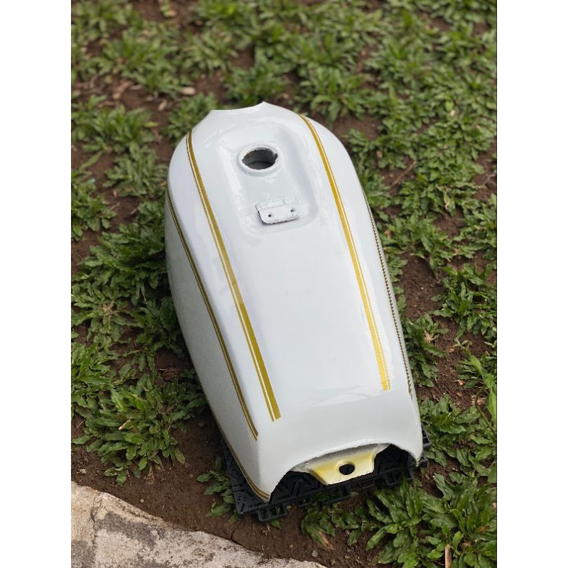 Tangki GL100/ Tengki Tangki GL100 putih list Gold bahan galvanis tebal