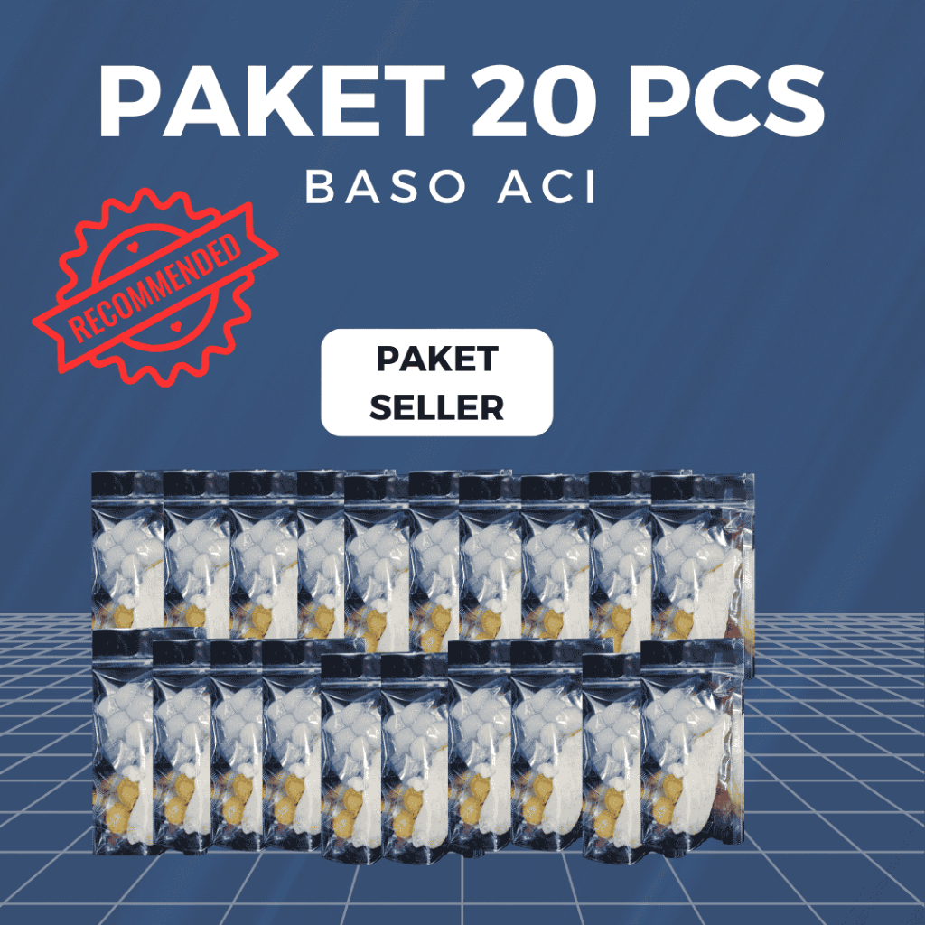 

paket 20 baso aci instan siap saji baso aci pedas baso aci paket seller
