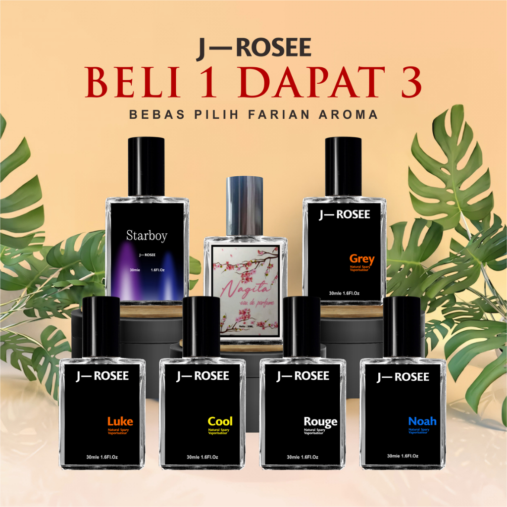 BELI 1 DAPAT 3 Parfum Pemikat Wanita Parfum Jayrosse Grey Jayrosse tahan lama Parfum Viral Parfum St