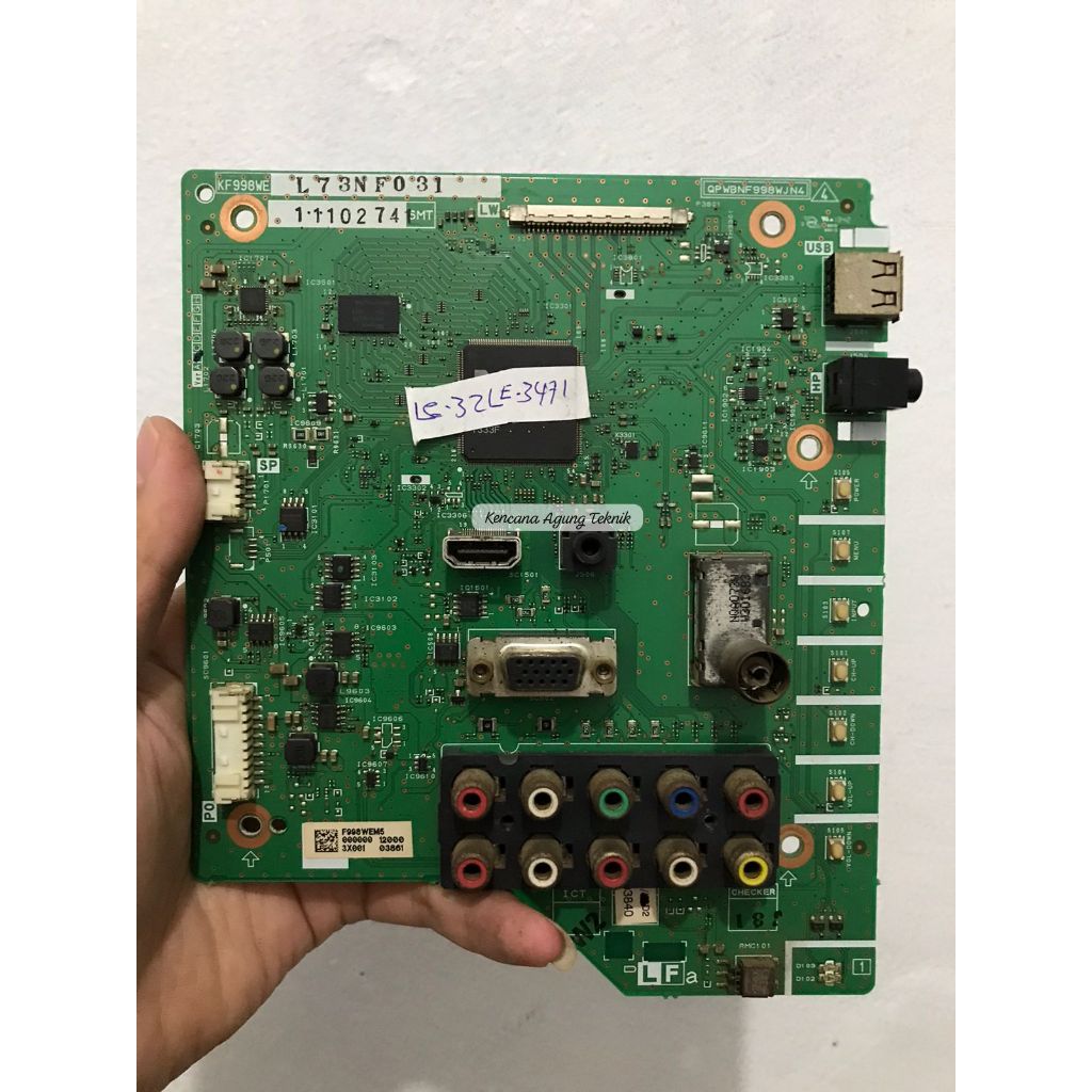 MAINBOARD SHARP LC32LE347I LC32LE348I LC 32LE347I LC 32LE348I LC 32LE3471 LC 32LE3481 LC32LE3481 LC3