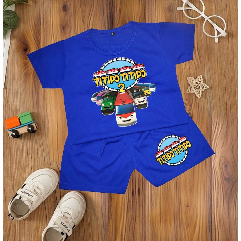 baju anak-anak kekinian 1-4 tahun motip titipo-titipo