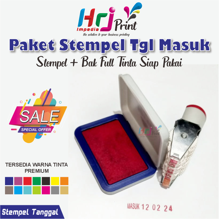 Stempel Tanggal Masuk | Stempel Nomor Tanggal | Stempel Tanggal Bulan Tahun | Stempel Tanggal
