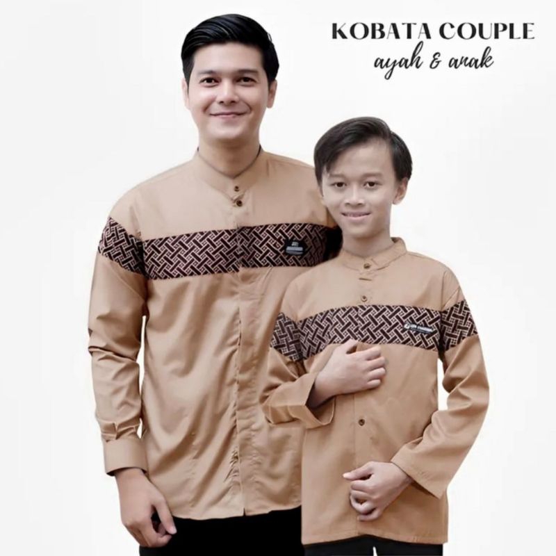 Baju Koko Couple Keluarga Koko Lengan Panjang Model Terbaru 2025