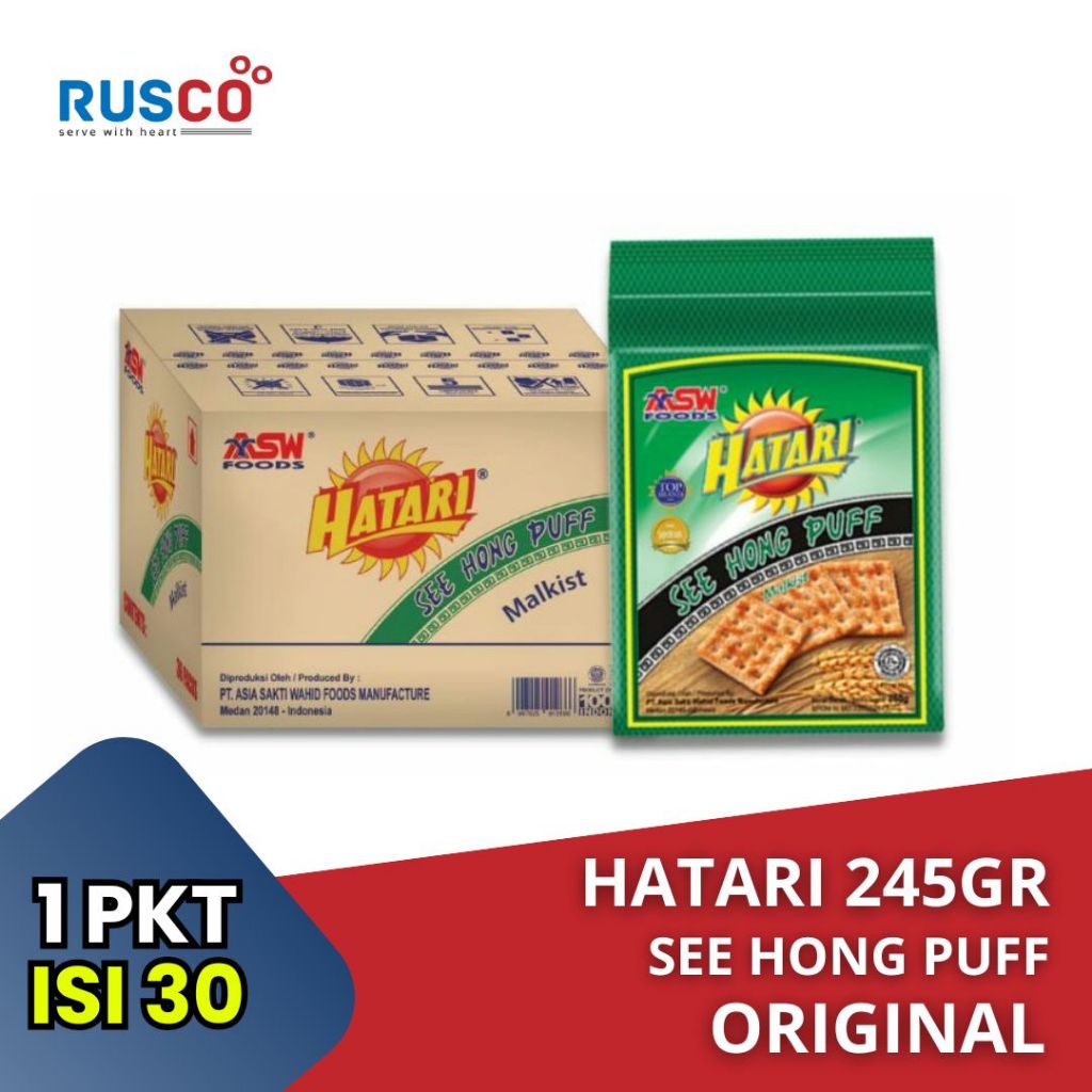 

Hatari See Hong Puff (Original-Manis) 245 gr (1 PAKET - ISI 30PCS)