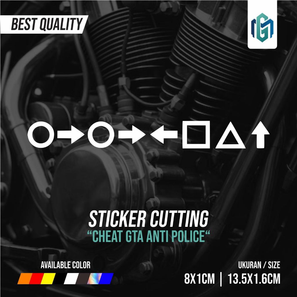 STICKER STIKER CUTTING VIRAL CHEAT GTA ANTI POLISI ANTI TILANG KODE PASSWORD GTA PS PC SAN ANDREAS