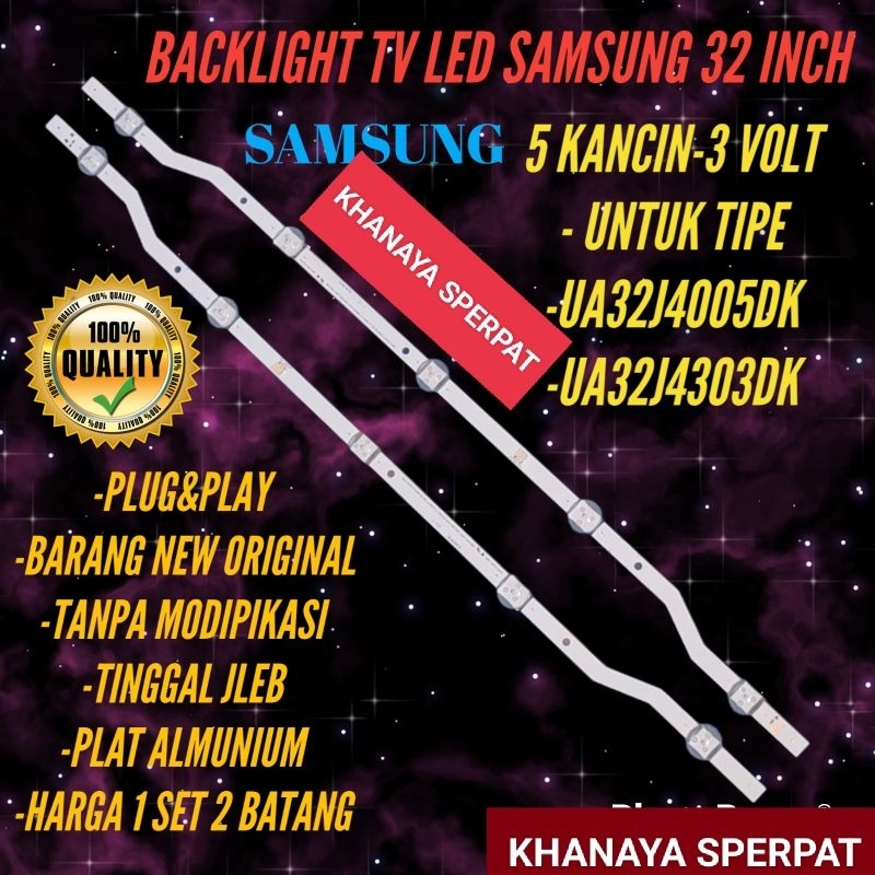 BACKLIGHT TV LED SAMSUNG 32INC UA32J4005DK UA32J4303DK ORIGINAL