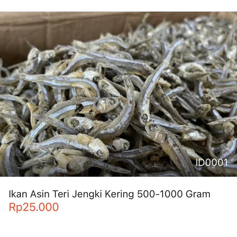 

Ikan Asin Teri Jengki Kering 50.000-65.000