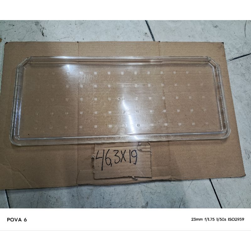 rak kulkas tutup box sayur kulkas sharp original copotan