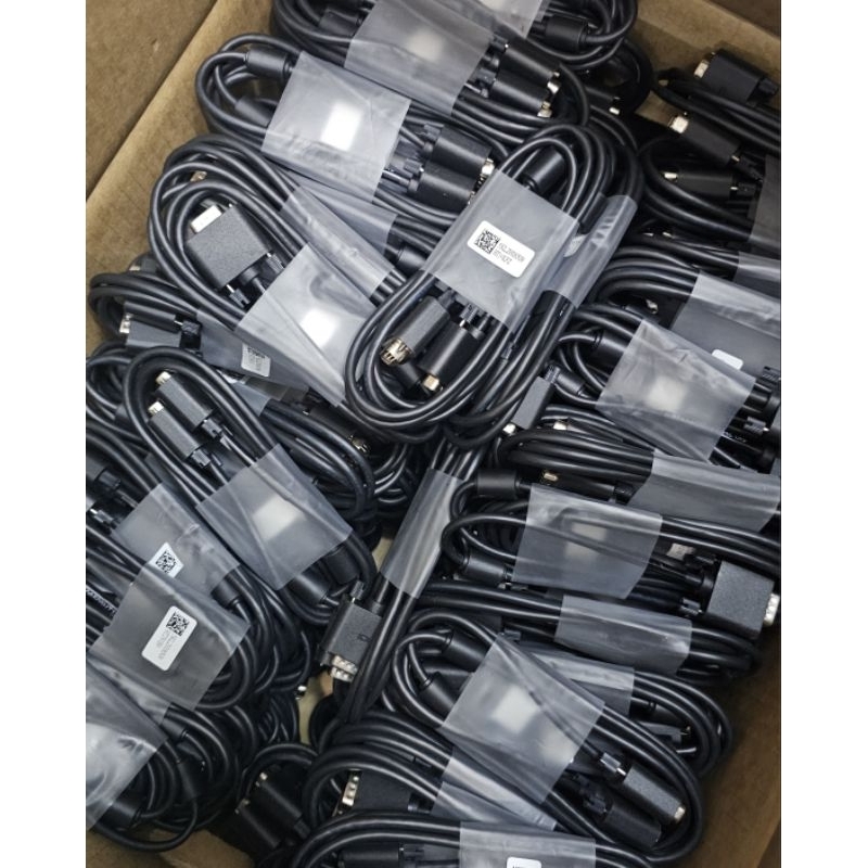 Kabel Vga Monitor Led Lcd Original Dell Baru