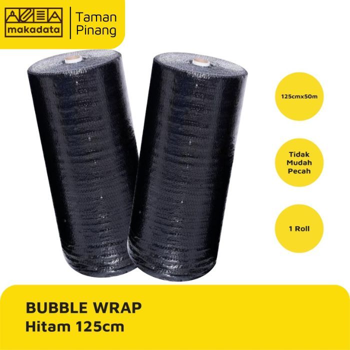 

BUBBLE WRAP LEBAR / UNTUK PACKING BARANG WARNA HITAM UKURAN 1,25 M X50 M (1 ROLL)