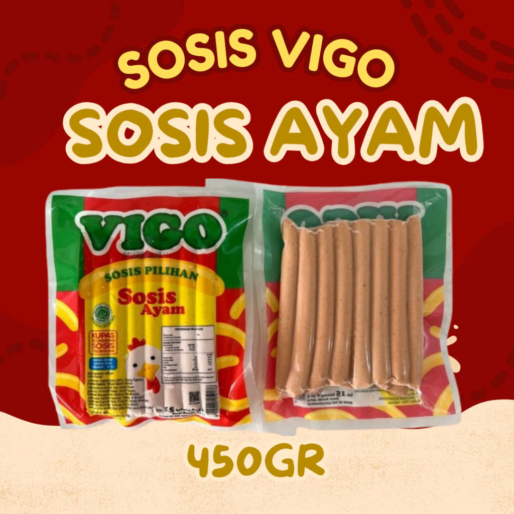 

Vigo Sosis Ayam Panjang 450gr