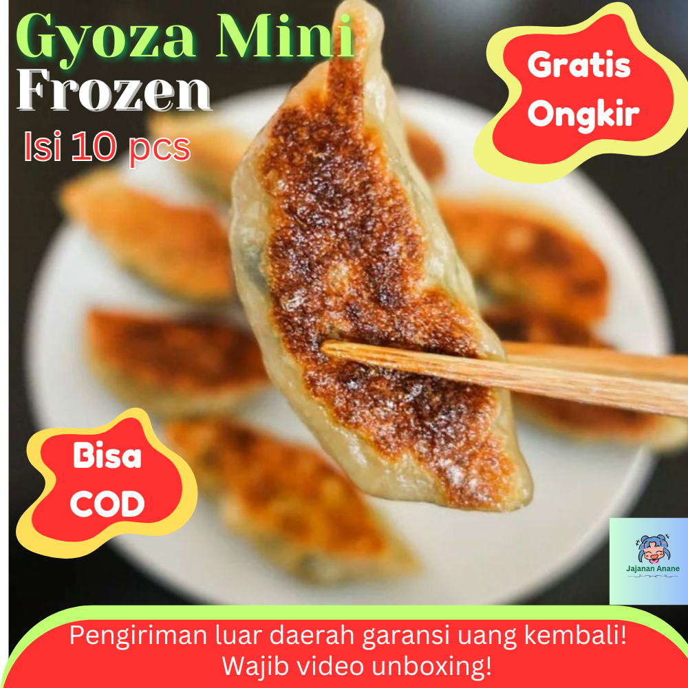 

Mini Gyoza Ayam Frozen 10pcs Dumpling Halal Rumahan Pangsit Mandu Chili Oil