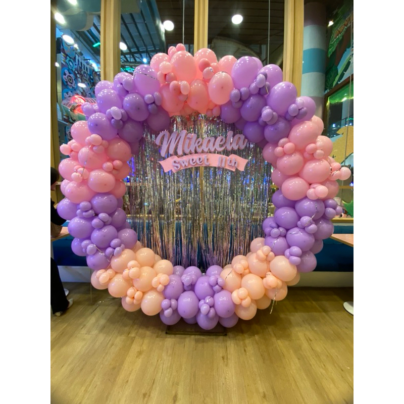 dekorasi balon ring | balon lingkaran