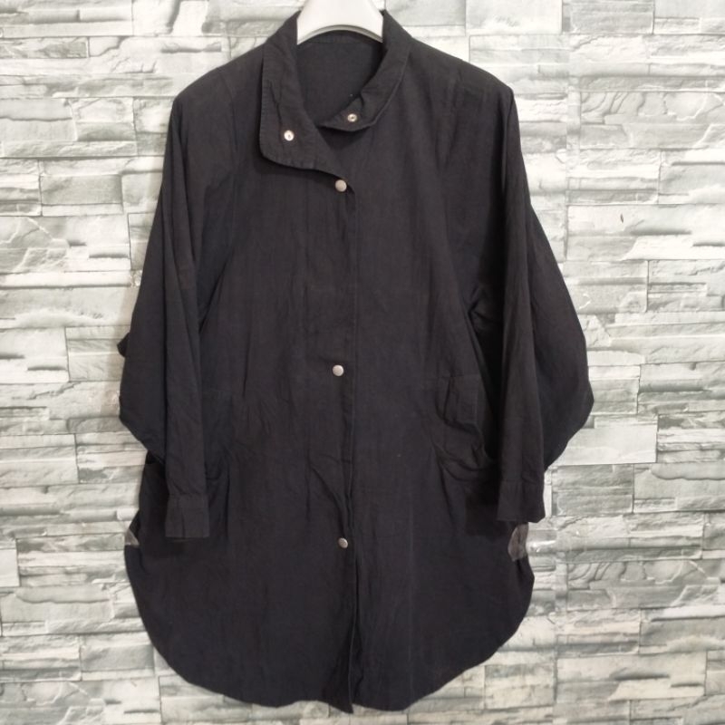 Jaket outdoor Hitam Panjang second