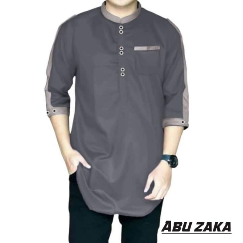 TERBARU KOKO KURTA ZAKA KOMBINASI LENGAN 3/4 PREMIUM QUALITY