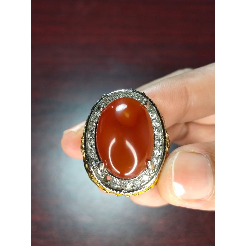 Cincin Red Raflesia Combong Rambut