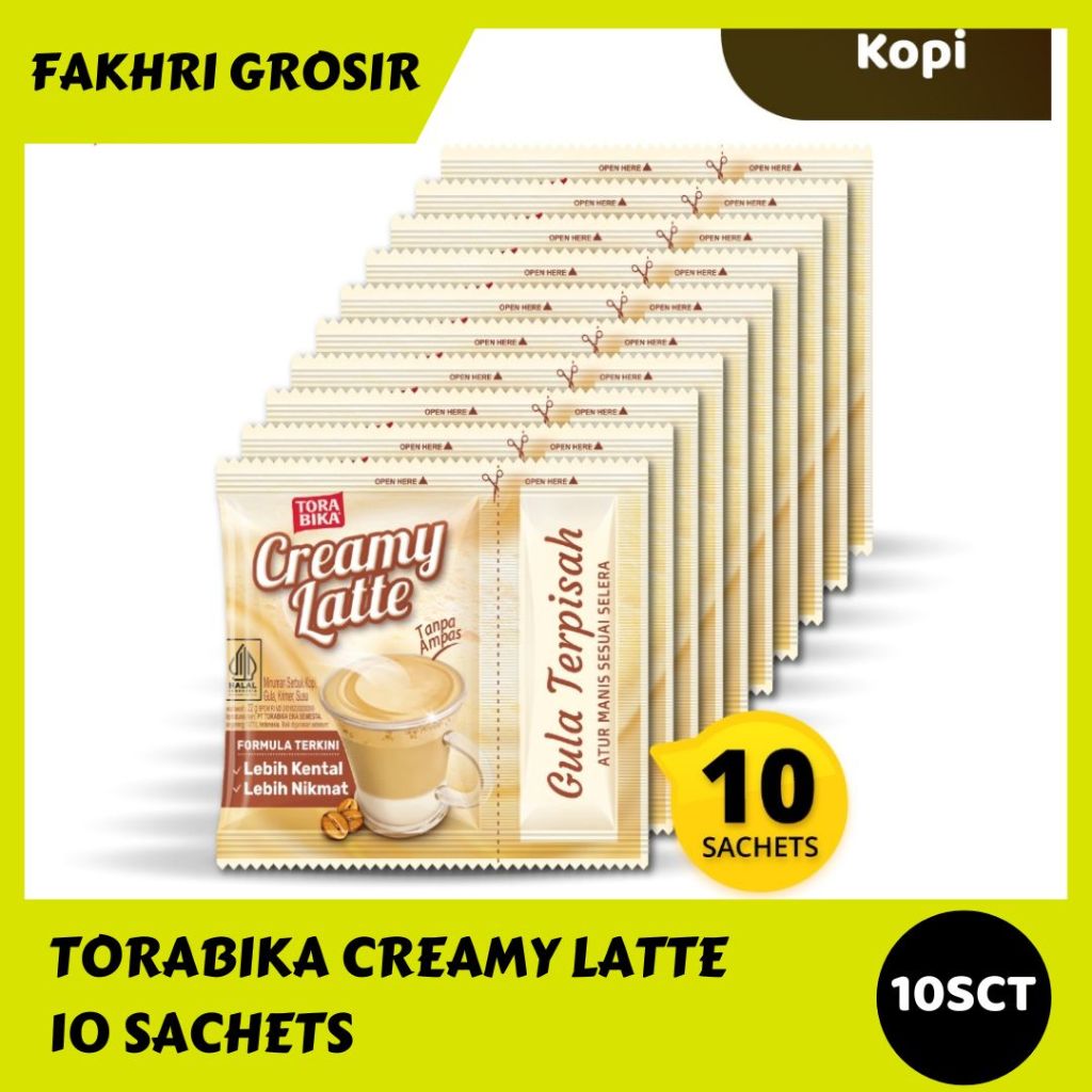 

TORABIKA CREAMY LATTE / 1 RENCENG ISI 10 PCSX25GR