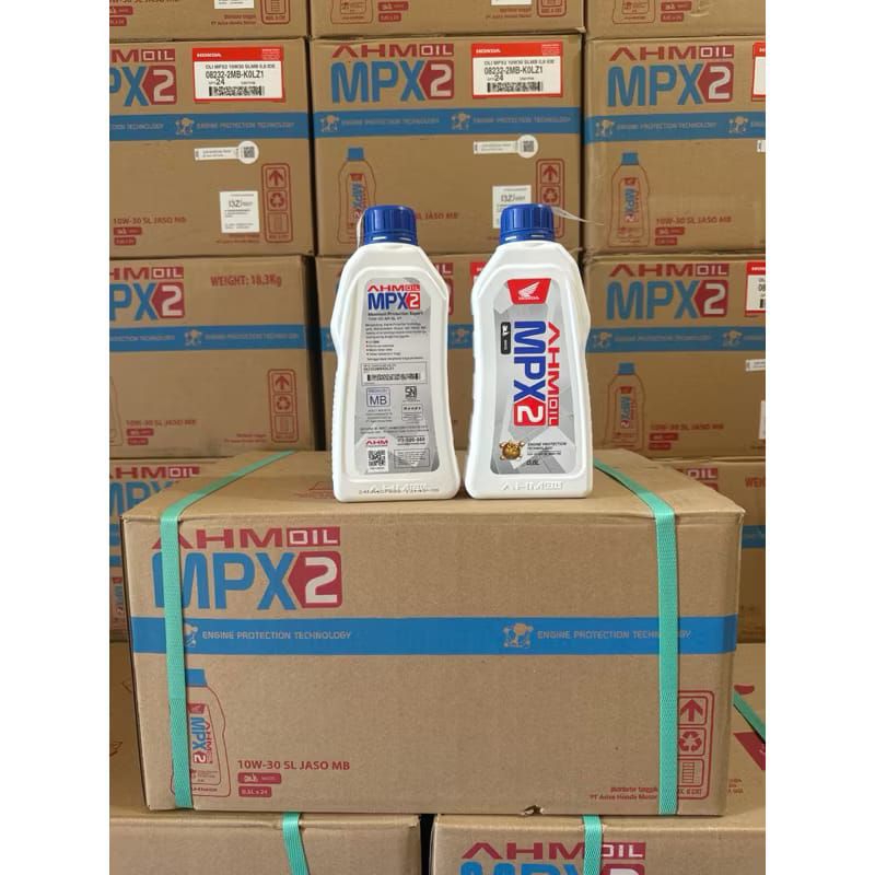 [ 1 Dus = 24 Botol ] AHM Oil MPX2 0.8 Liter Oli Motor Matic MPX 2 800 ml