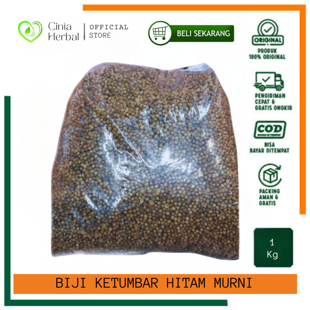 

Ketumbar Hitam Murni | Biji Ketumbar Asli Kualitas Premium - 1Kg