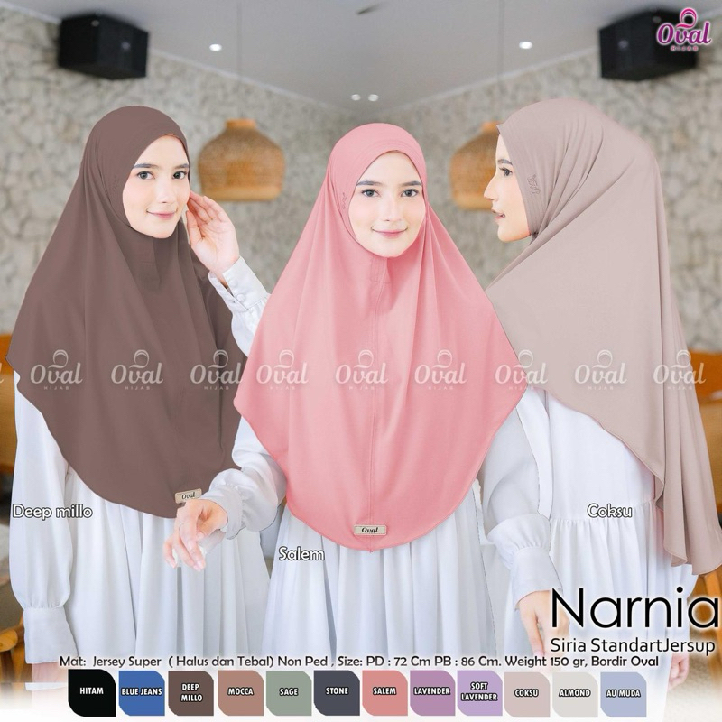 Jilbab Siria Jersey Super OVAL Narnia