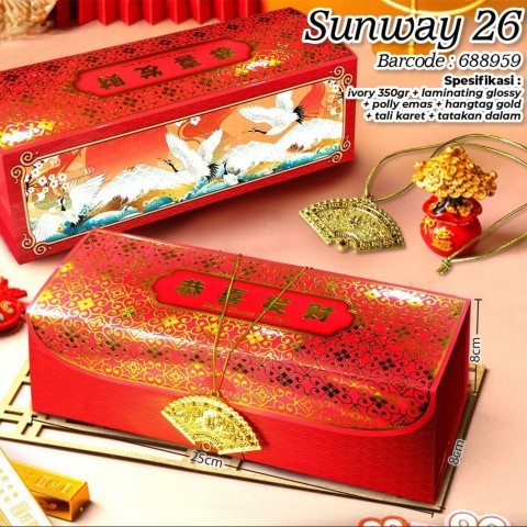 

Box Imlek Chinese New Year Box Bolu Gulung Box Hampers Sunway 26 - 4pcs