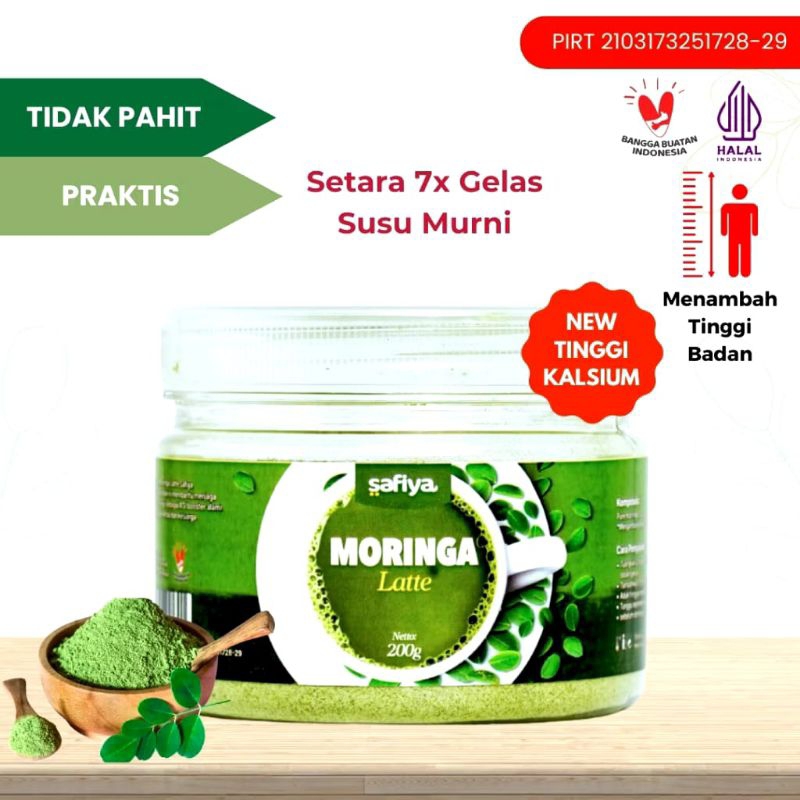 

Safiya Moringa Latte 200gr | Bubuk Minuman Daun Kelor