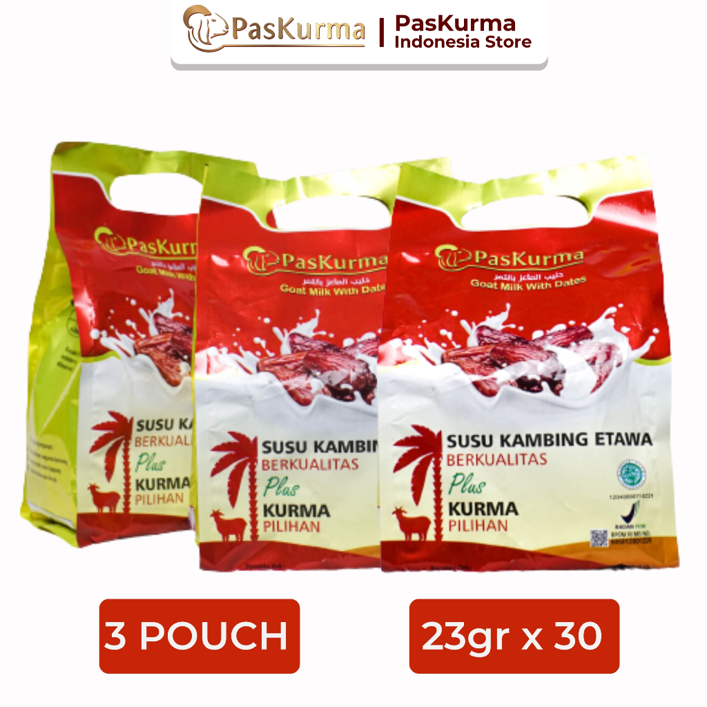 

PASKURMA Susu Kambing Etawa plus Buah Kurma - 30 Sachet - 30 x 23gr