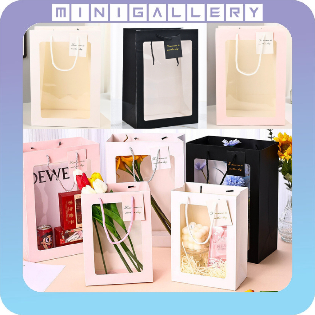 

Paper Bag Bunga Buket Hand Bag Flower Wrapping Goodie Bag Mika Hampers 105