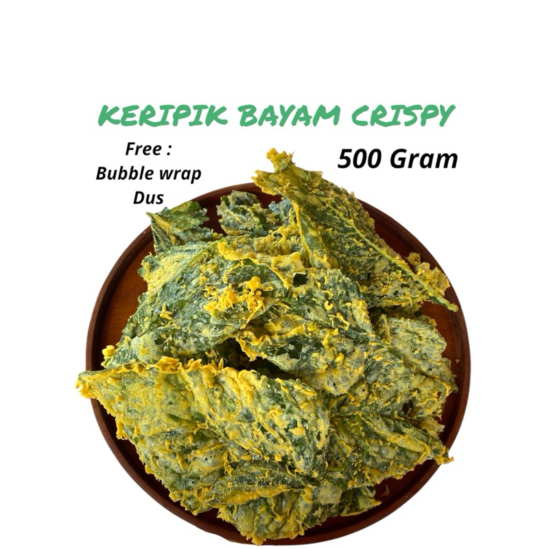 

RB22 KERIPIK BAYAM SUPER CRISPY 500 GRAM NEW