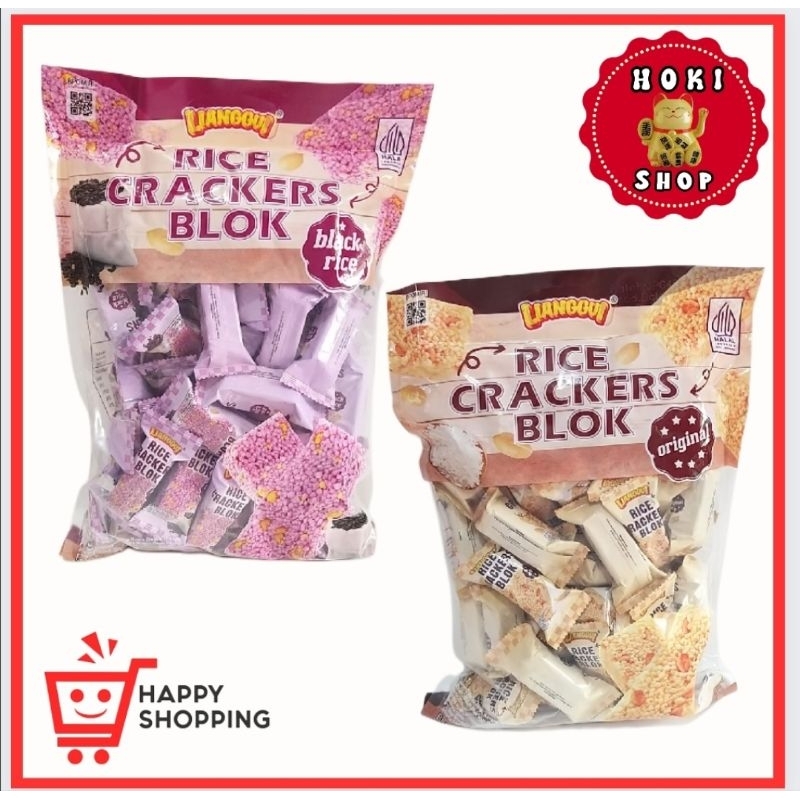 

Jipang Lianggui Rice Crackers Blok 298gr / Jipang Beras Dengan Kacang / Bipang