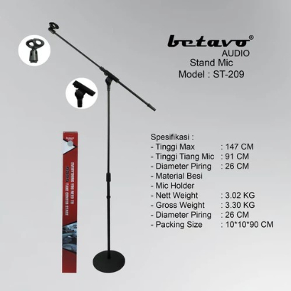 STAND MIC BETAVO ST 209 / ST209 / ST-209