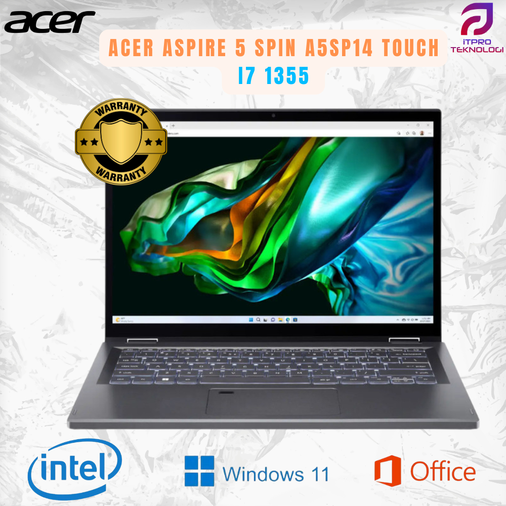 ACER ASPIRE 5 SPIN A5SP14 TOUCH I7 1355 16GB 512GB