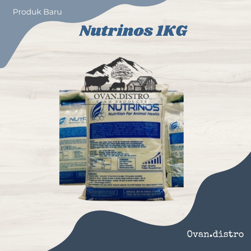 cod Nutrinos 1KG Susu Pengganti Hewan Ternak Untuk Sapi Kerbau Kuda Kambing Premium berkualitas