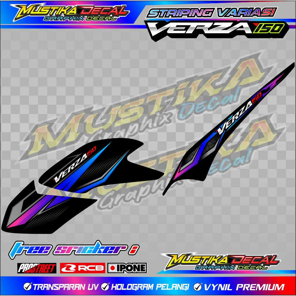 STRIPING VARIASI HONDA VERZA 150 / STICKER LIST VARIASI MOTOR VERZA 150