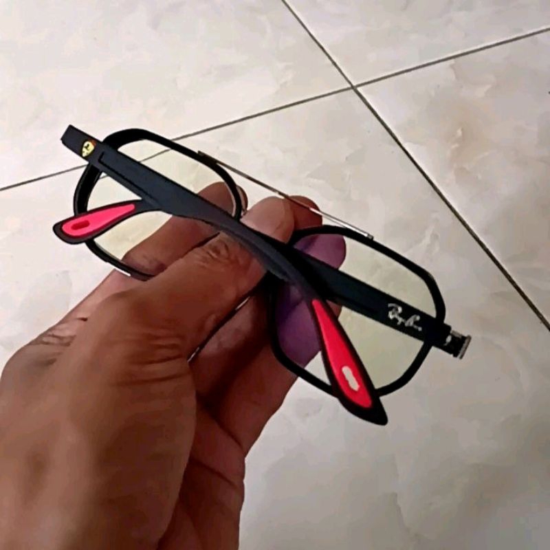 kacamata bluecromic,blueray, photocromic frame RB aviator