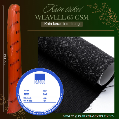 KAIN LEM TRIKOT TEBAL / TRICOT WHEAVEL LEBAR 1,5 MTR HARGA PER ROLL