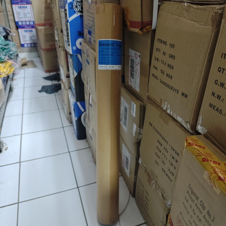 

klm kertas HVS roll 50 Meter 80 gr A0 Diamant (1 Gulung)
