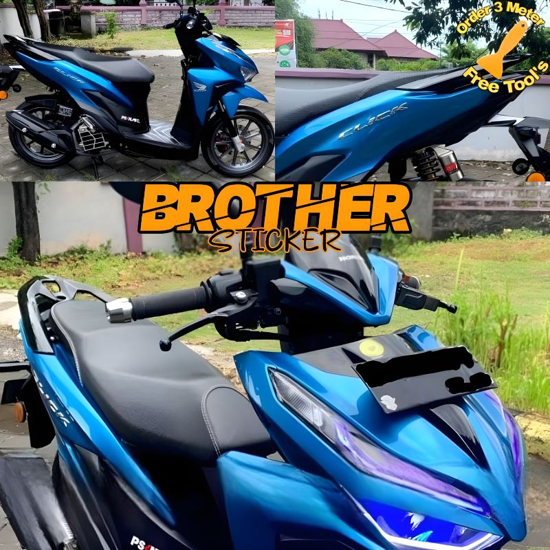 stiker skotlet biru candy sticker biru muda metalik scotlite iceblue metalic glossy premium