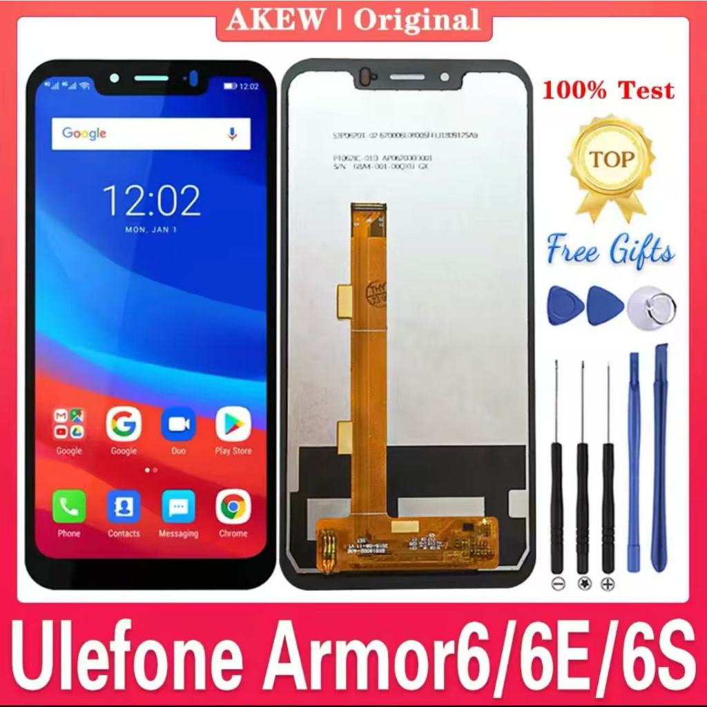 6.2" Original For Ulefone Armor 6 6S 6E LCD Display New Armor6 Touch Screen Armor6E Digitizer Assemb