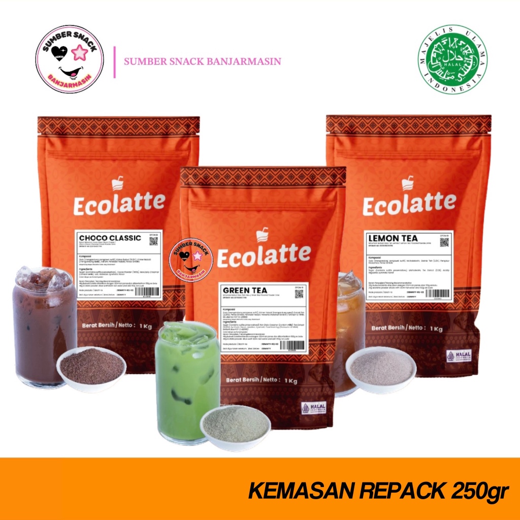 

Ecolatte Bubuk Minuman (Repack 250g) (36 Varian Rasa)